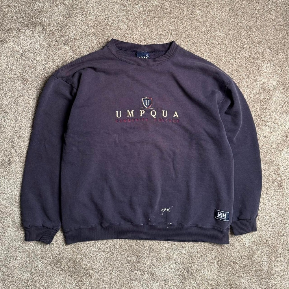 VINTAGE NAVY J & M MADE IN USA SWEATSHIRT